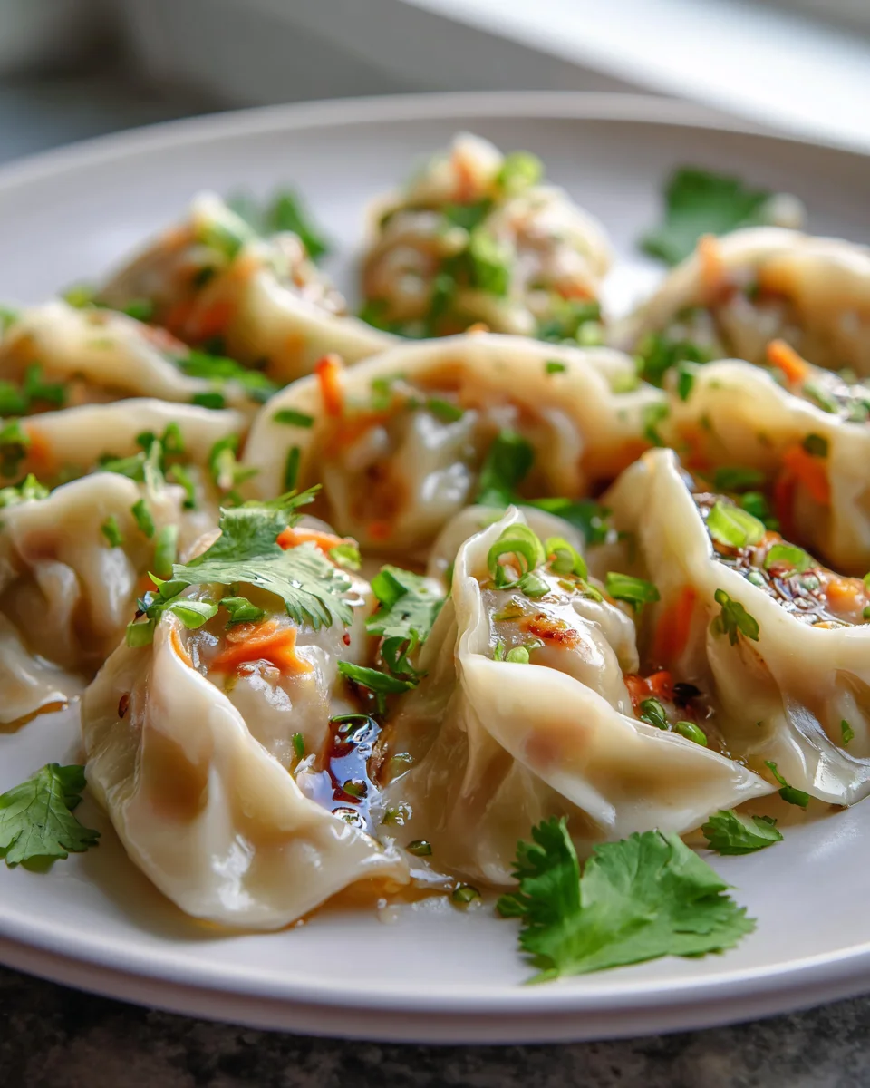 Perfekte Gedämpfte Dumplings mit Rindfleisch & Gemüse