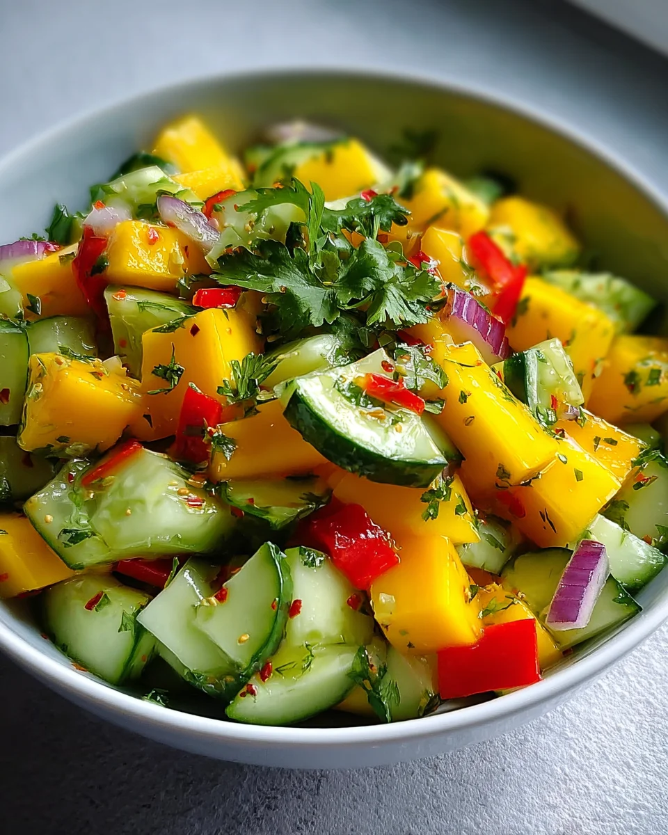 Thai Mango Gurkensalat Rezept: Frisch & Exotisch Genießen!