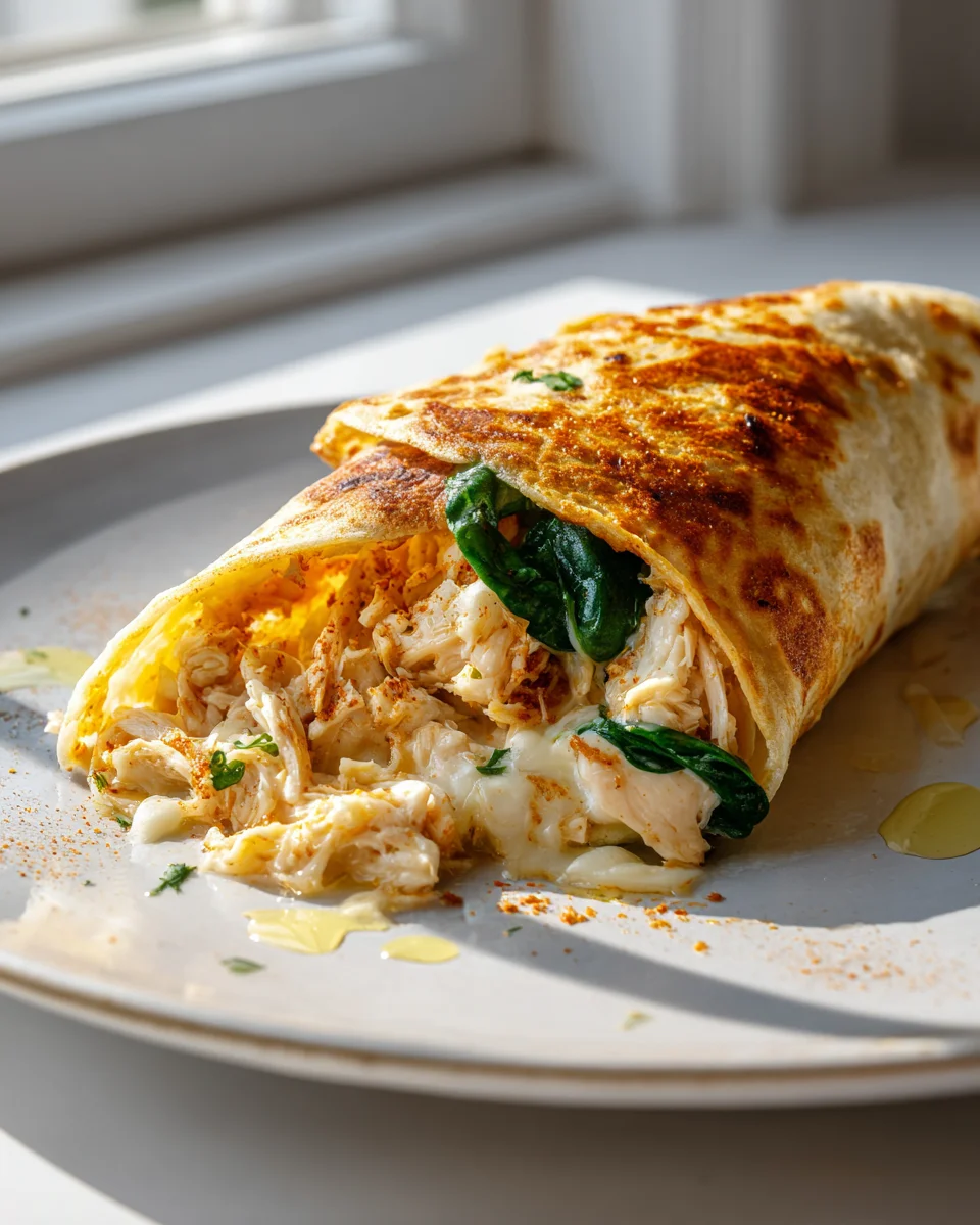 Käse-Knoblauch-Hähnchen-Wraps: Ein schnelles Genuss-Rezept