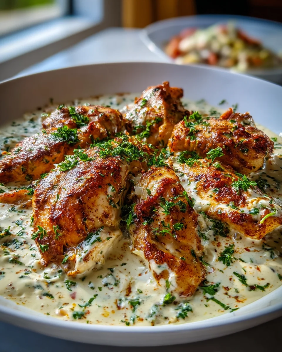 Türkisches Hähnchen in cremiger Weißsoße – Einfaches Rezept.