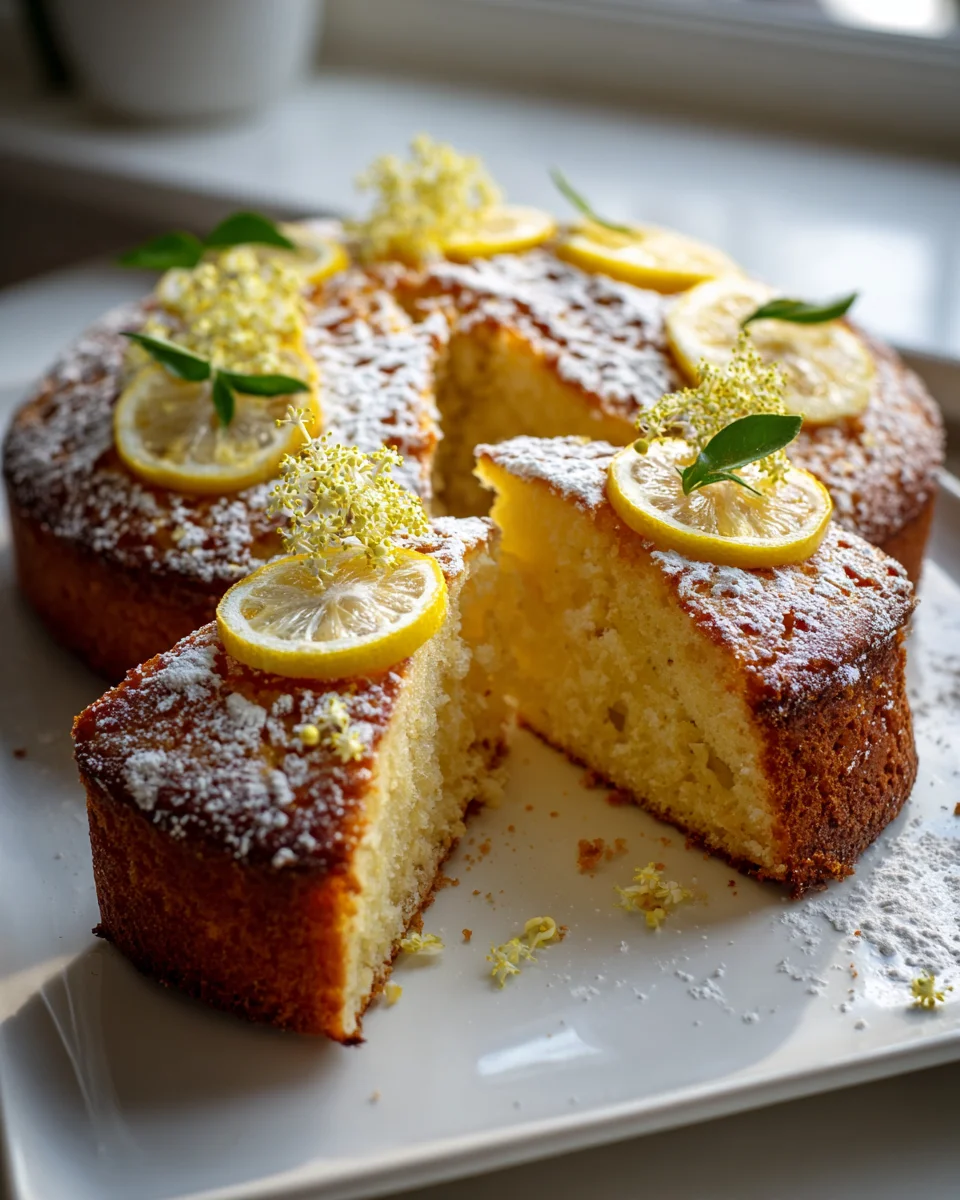 Holunderblüten Zitronen Kuchen Vom Blech - Fruchtig & Saftig!