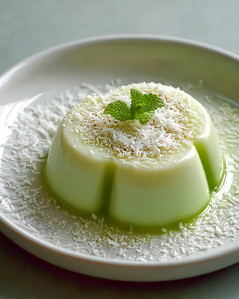 Verführerische Pandan Coconut Panna Cotta – Ein exotisches Dessert!