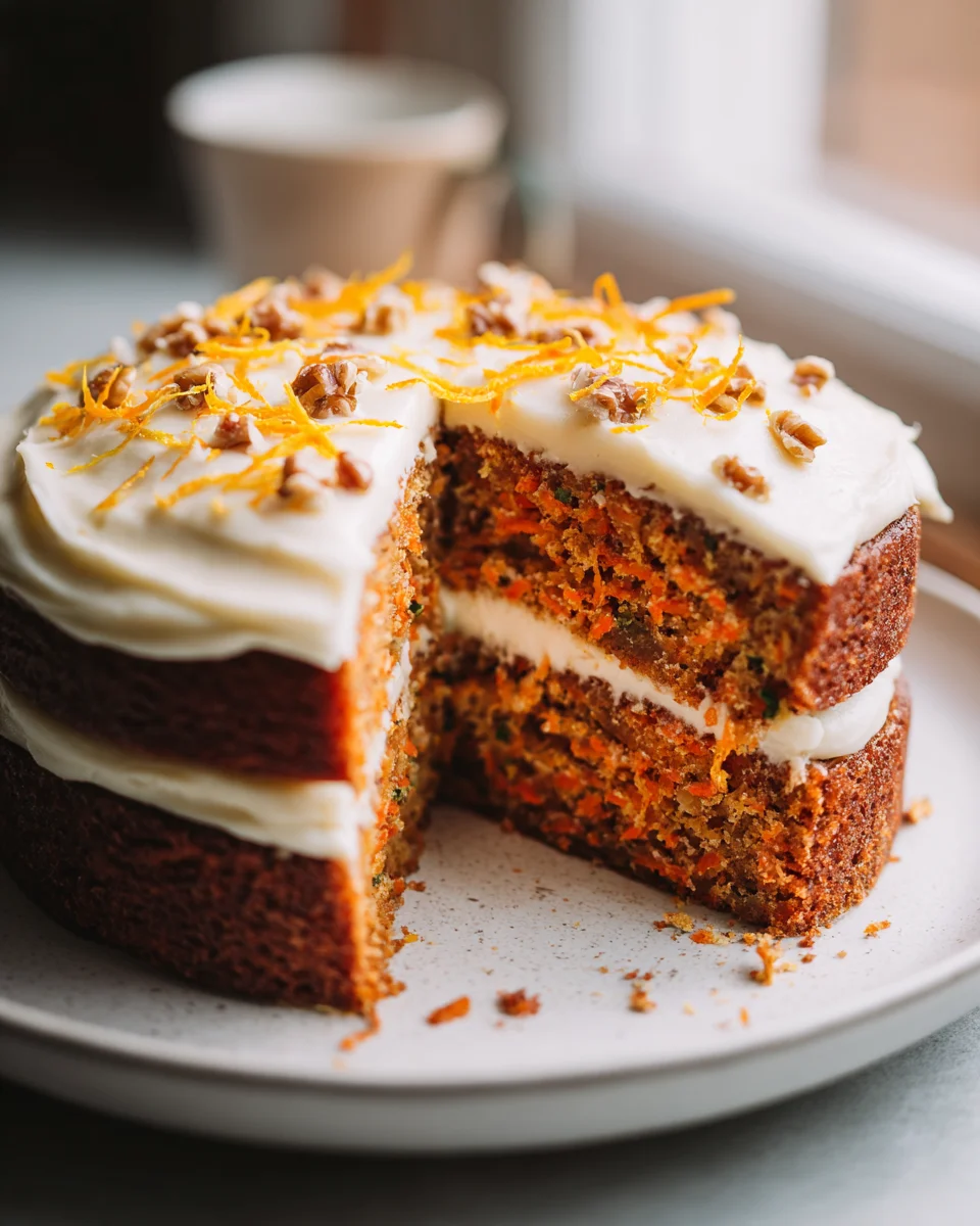 Klassischer Karottenkuchen mit Frischkäse-Frosting Rezept