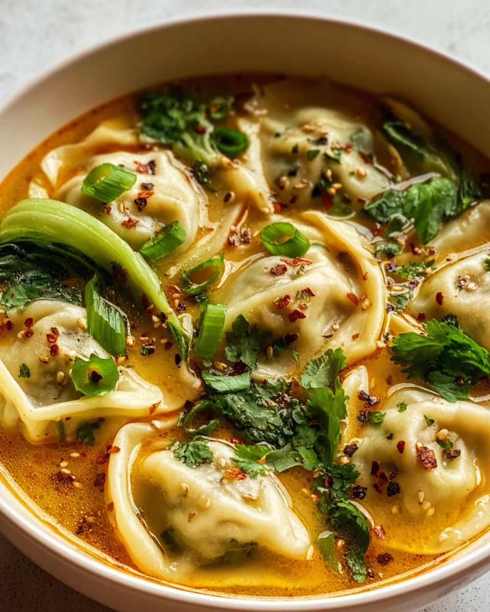 Leckere Gyoza Suppe mit Rindfleisch – Einfaches Rezept!