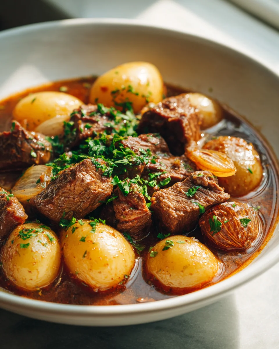 Herzhafter Rindfleisch-Kartoffel-Eintopf: Dein einfaches Rezept!