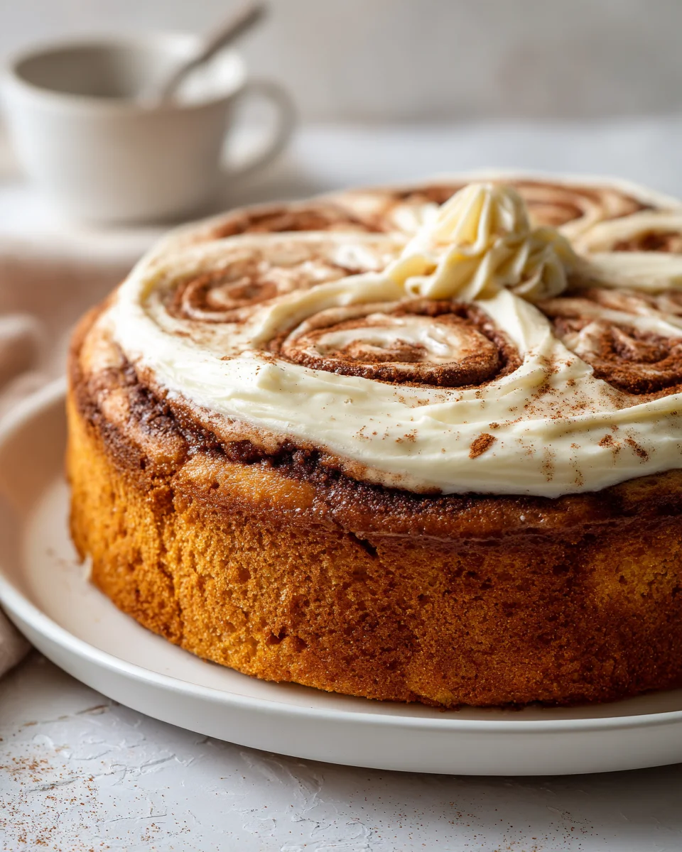 Perfekter Zimtschneckenkuchen mit cremigem Frischkäse-Frosting