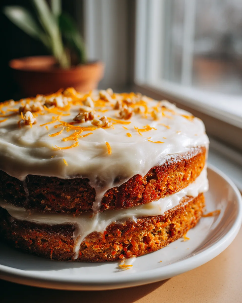 Klassischer Karottenkuchen mit Frischkäse-Frosting Rezept