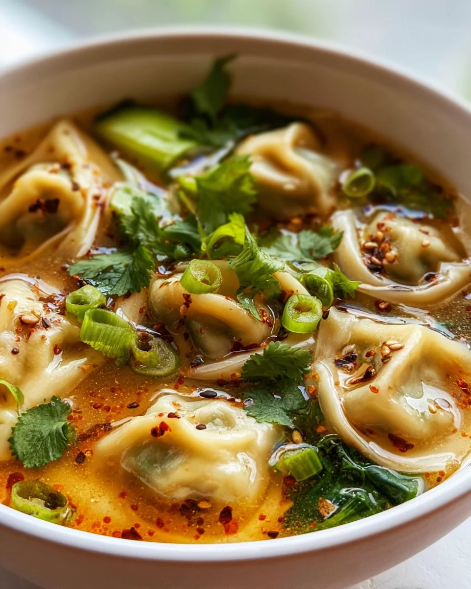 Leckere Gyoza Suppe mit Rindfleisch – Einfaches Rezept!