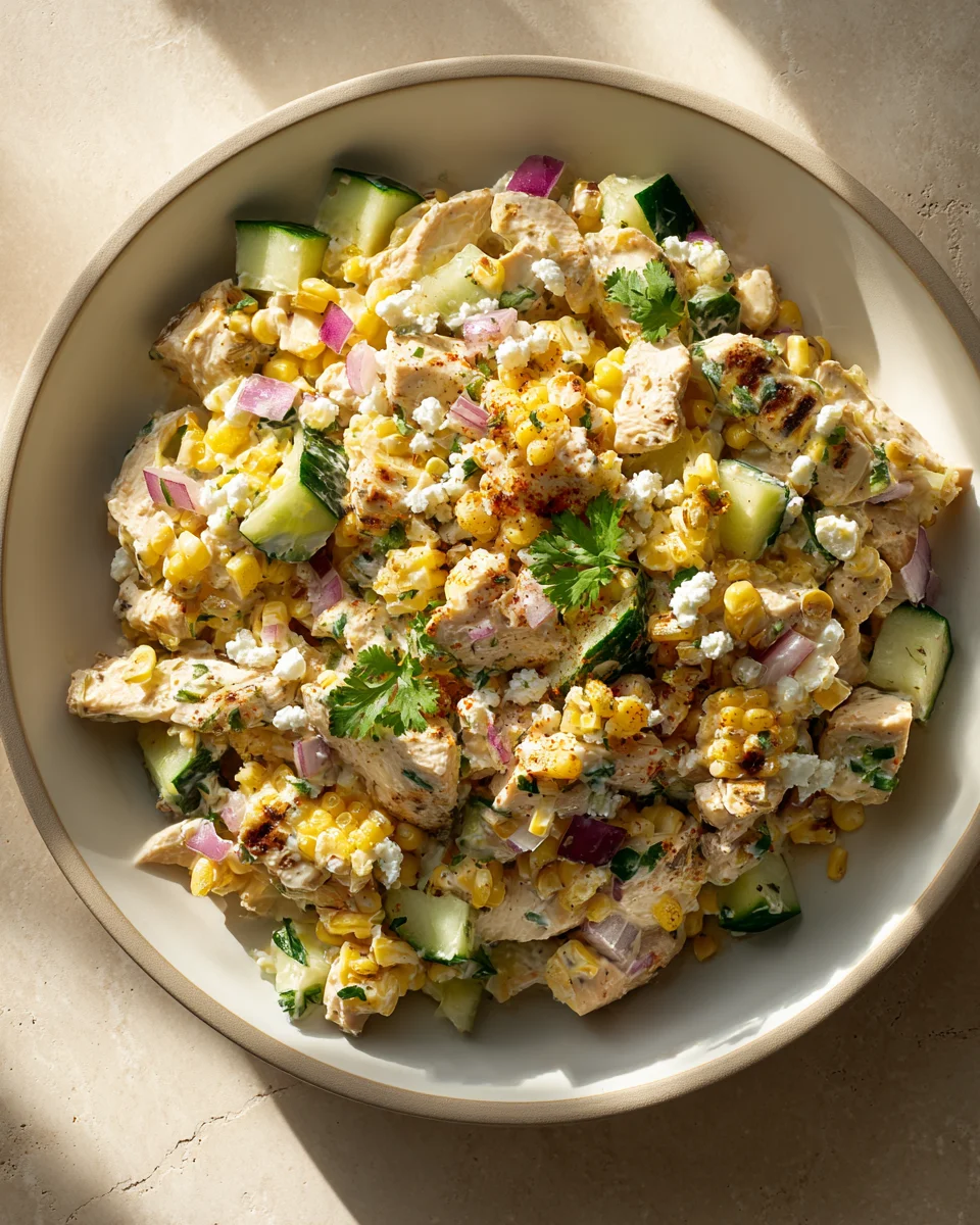Street Corn Hähnchensalat: Das Ultimative Gurken-Highlight