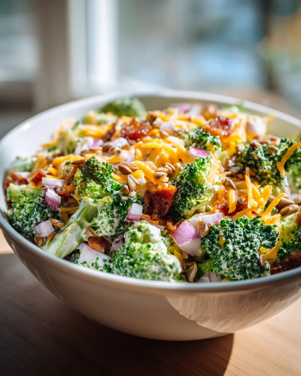 Cremiger Amish Brokkolisalat: Einfach & unwiderstehlich lecker!