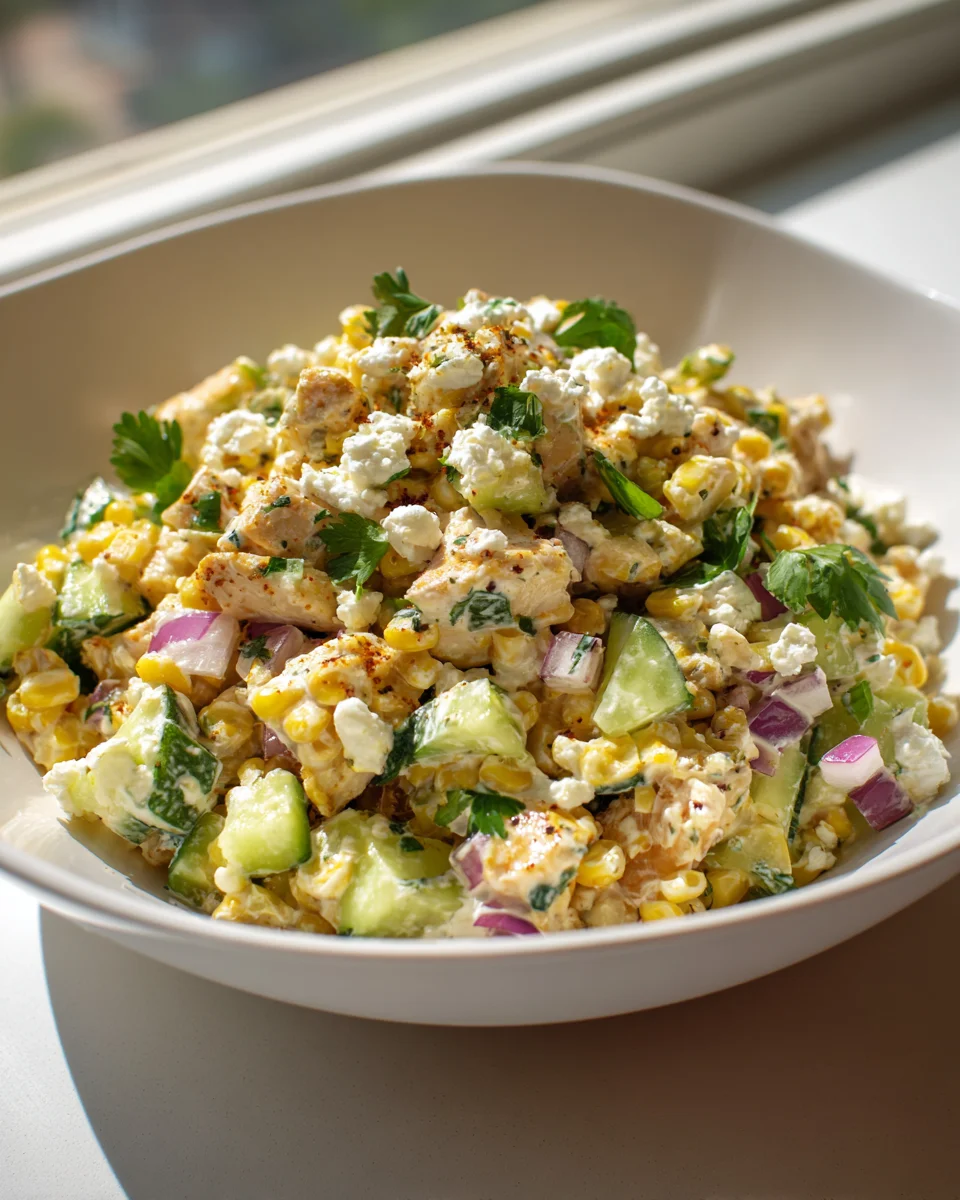 Street Corn Hähnchensalat: Das Ultimative Gurken-Highlight
