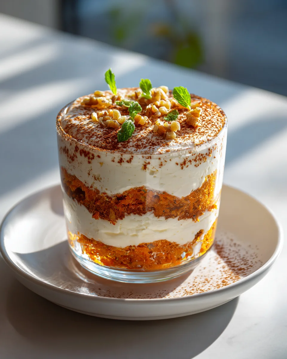 Karottenkuchen Tiramisu im Glas: Süße Schicht für Dich!