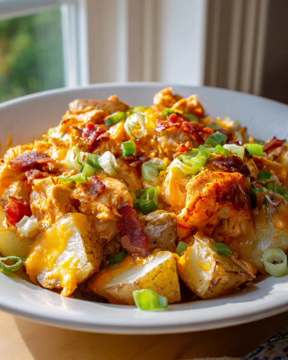 Buffalo Chicken Casserole mit Kartoffeln: Schnell & Herzhaft!