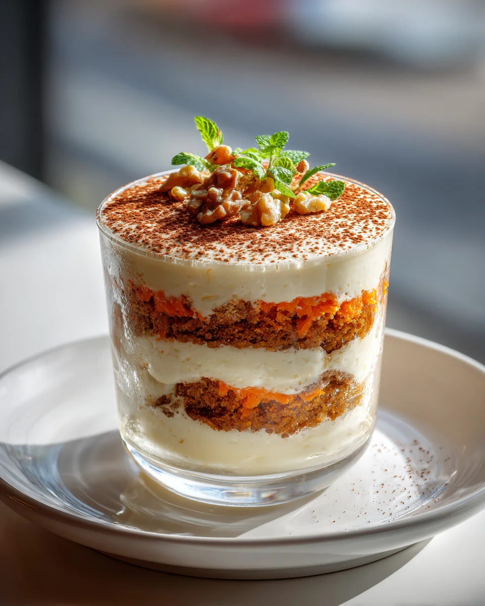 Karottenkuchen Tiramisu im Glas: Süße Schicht für Dich!