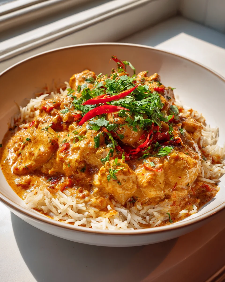 Extra Cremiges Butter Chicken mit Kokosmilch - Mild & Lecker