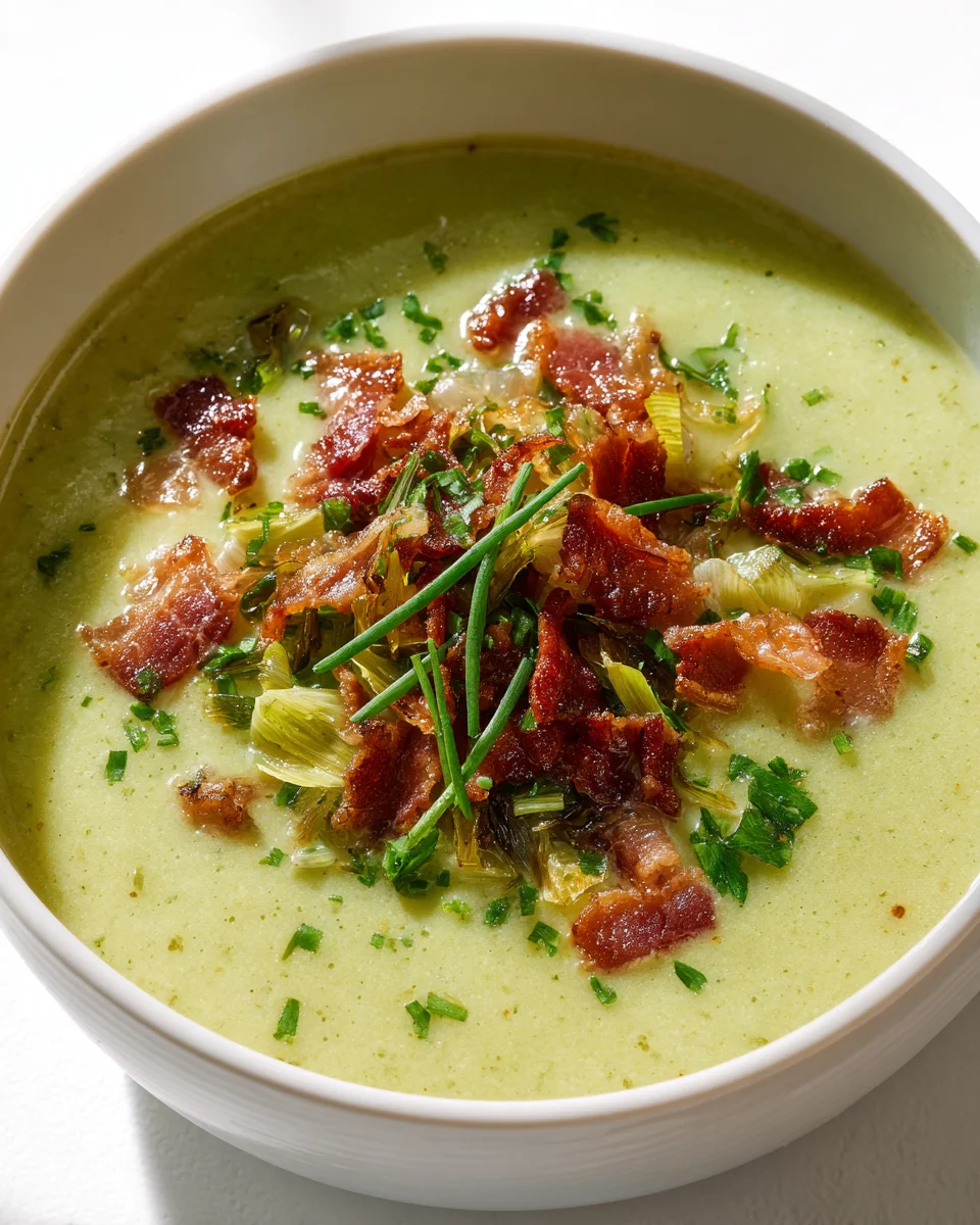 Lauchsuppe herzhaft: Mit Rinderbacon & Zwiebeln genießen!