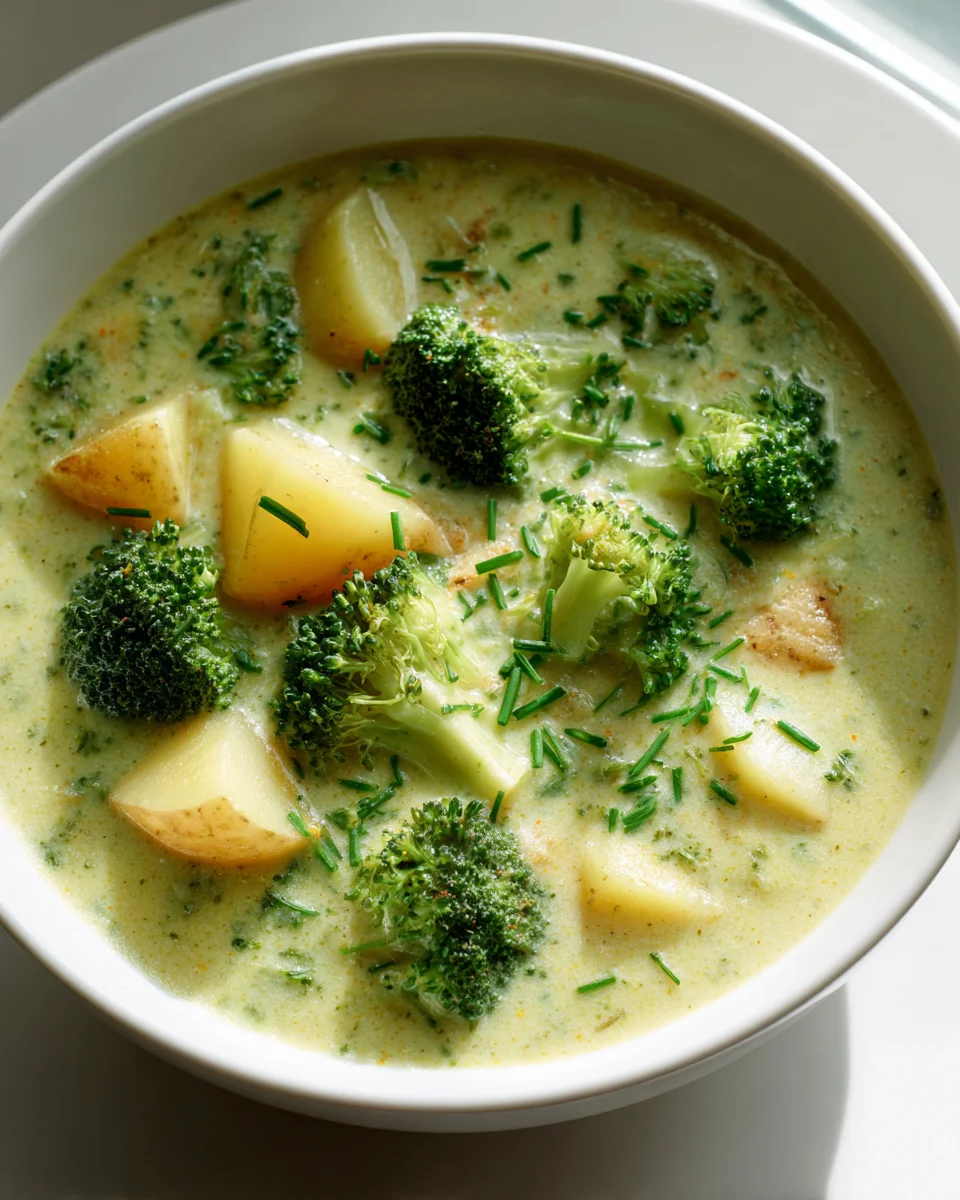 Cremige Brokkolisuppe mit Käse & Kartoffeln – Schnell & Lecker!