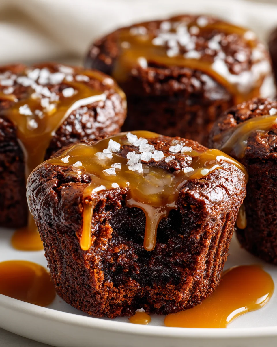 Saftige Salted Caramel Brownie Muffins – einfach lecker!