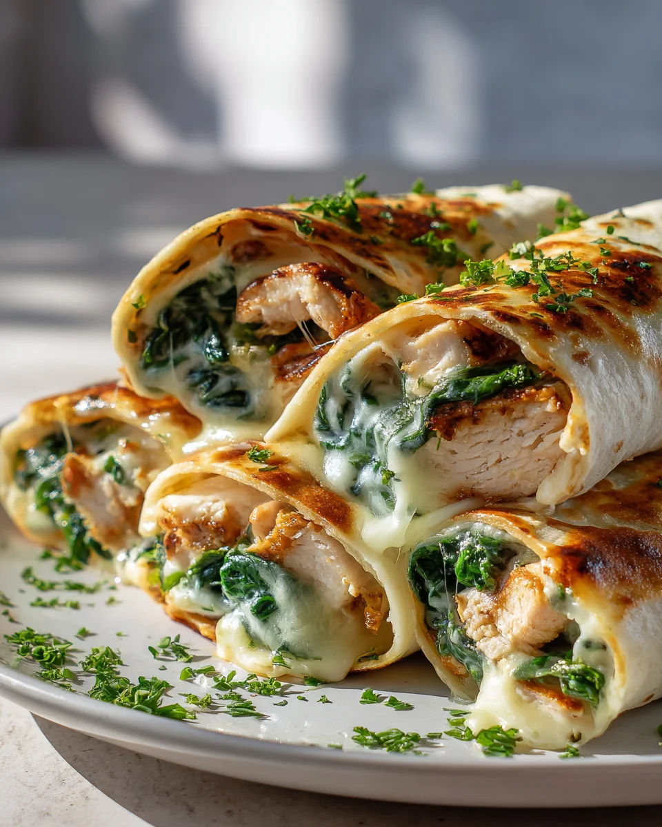 Low Carb Cheesy Garlic Chicken Wraps – Einfach und Lecker!