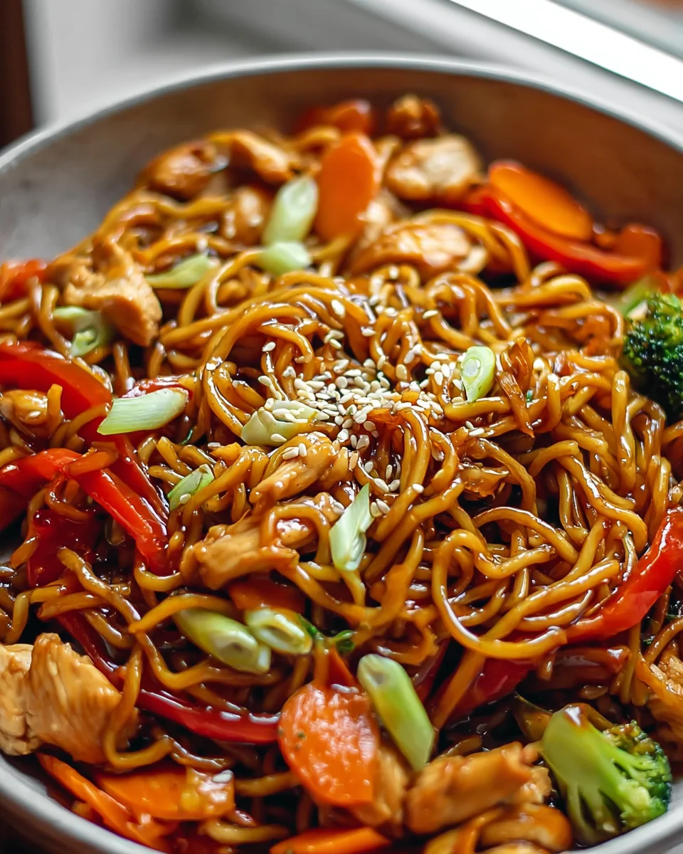 Leckere Hähnchen Teriyaki Nudeln – Schnelles Rezept!