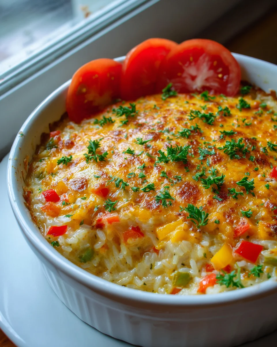 Käse-Reis-Auflauf mit Paprika – Lecker und einfach!