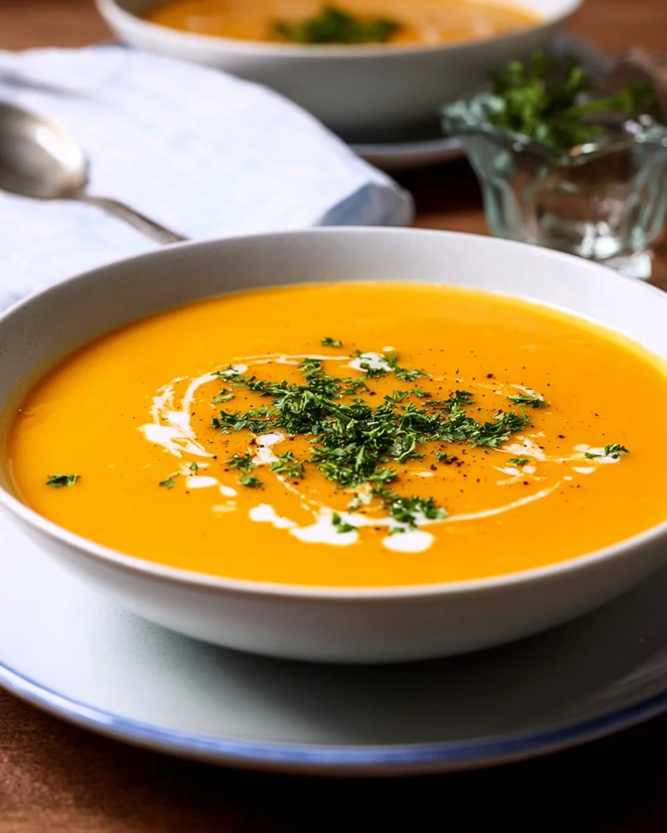 Cremige Hokkaido-Kürbissuppe