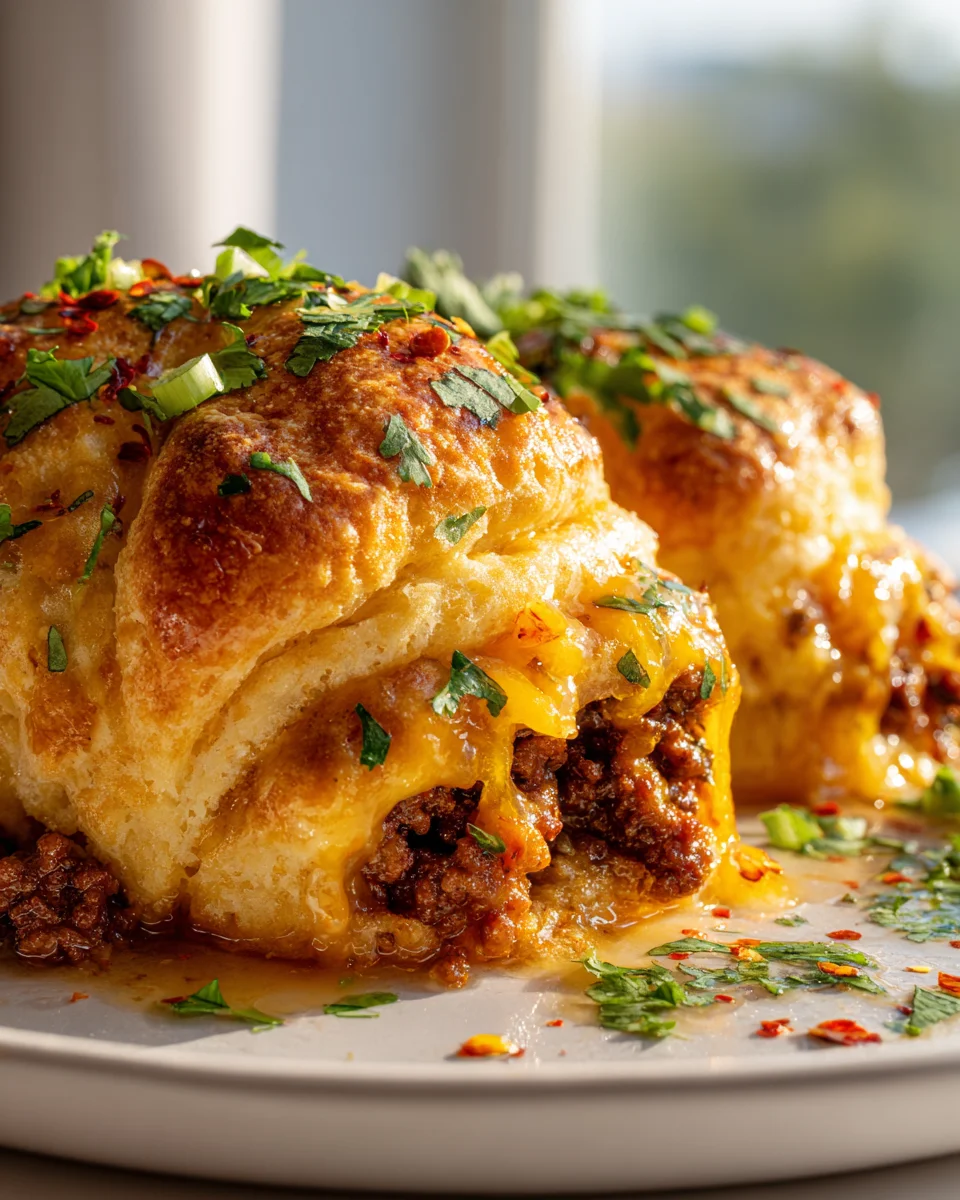 Knoblauchbutter-Biskuit-Taco-Explosionen