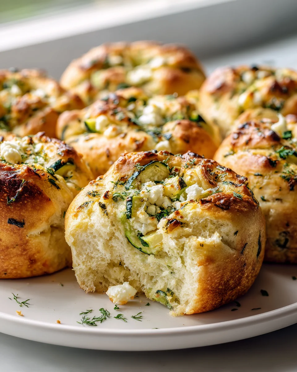 Herzhafte Zucchini-Feta-Brötchen: Einfaches Rezept genießen!