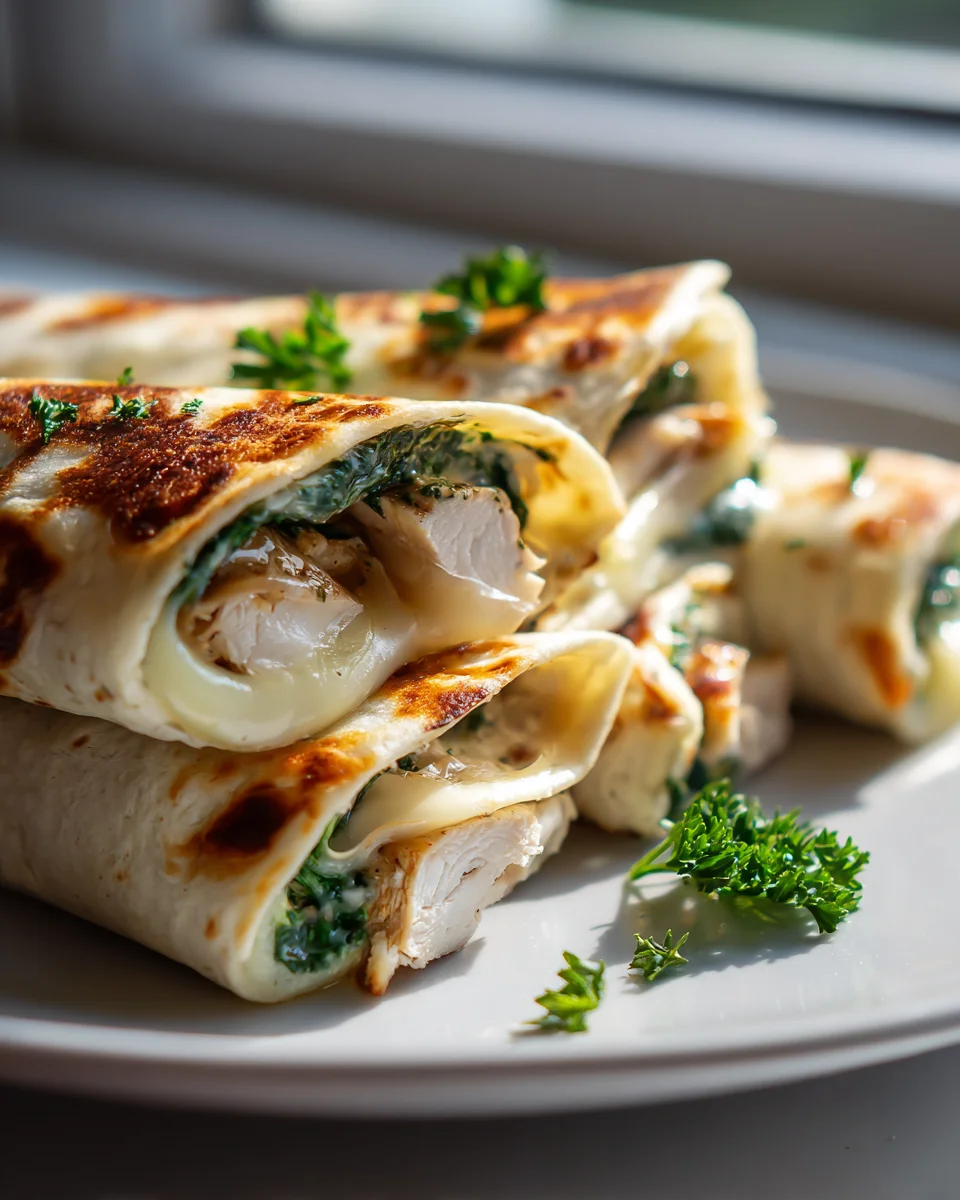 Low Carb Cheesy Garlic Chicken Wraps – Einfach und Lecker!