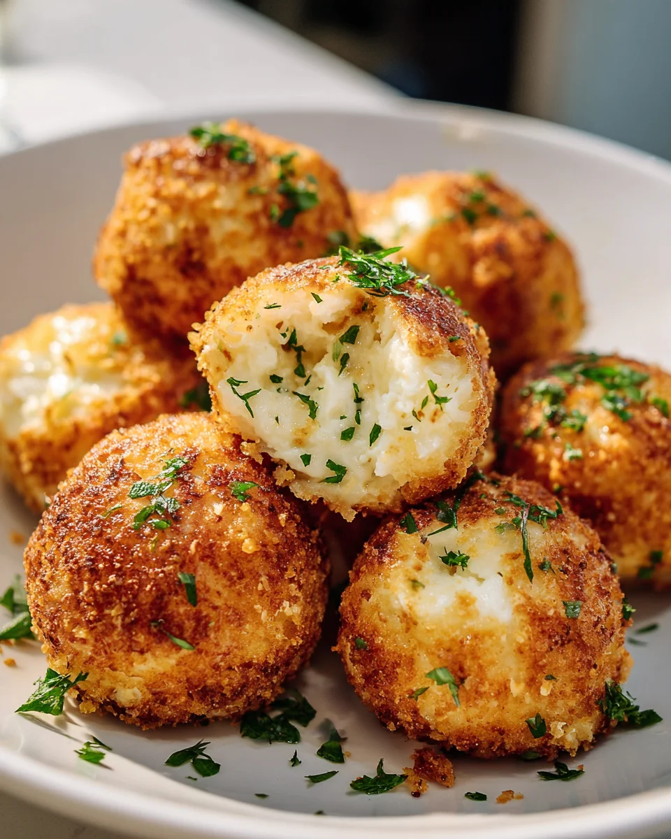 Käsecremige Blumenkohl-Mozzarella-Bällchen