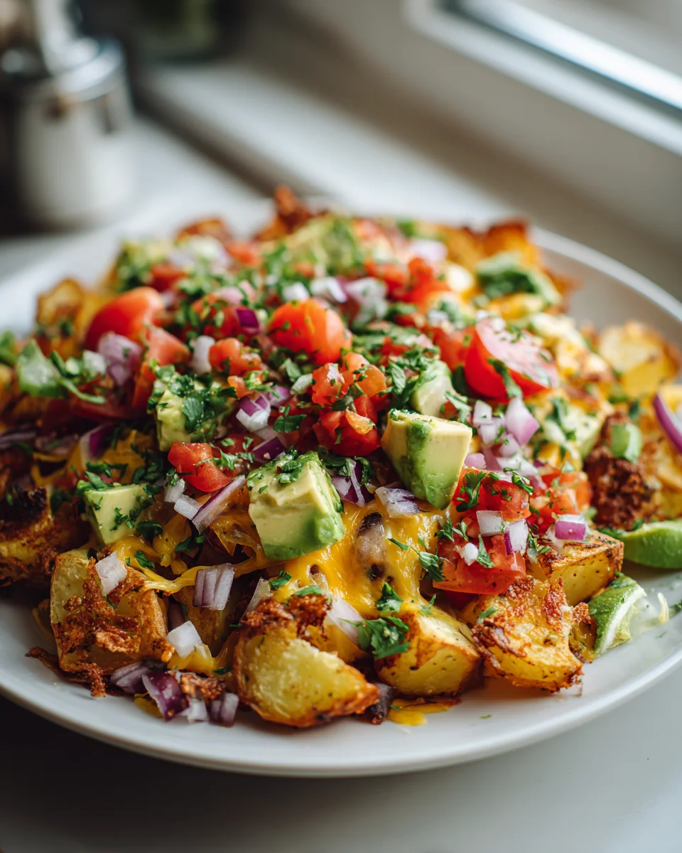One Pan Schnelle Kartoffel Taco Bowl mit Salsa & Käse Rezept