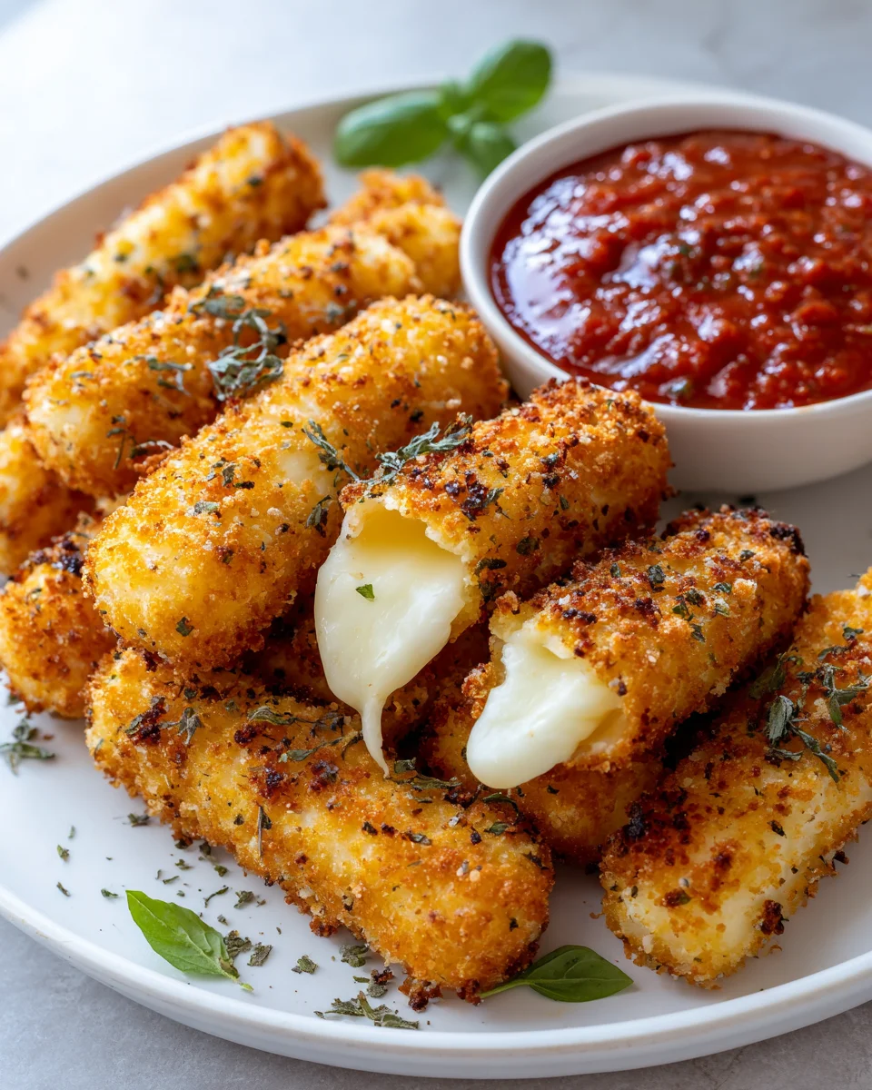 Krosse Air Fryer Mozzarella Sticks: Einfaches Rezept!