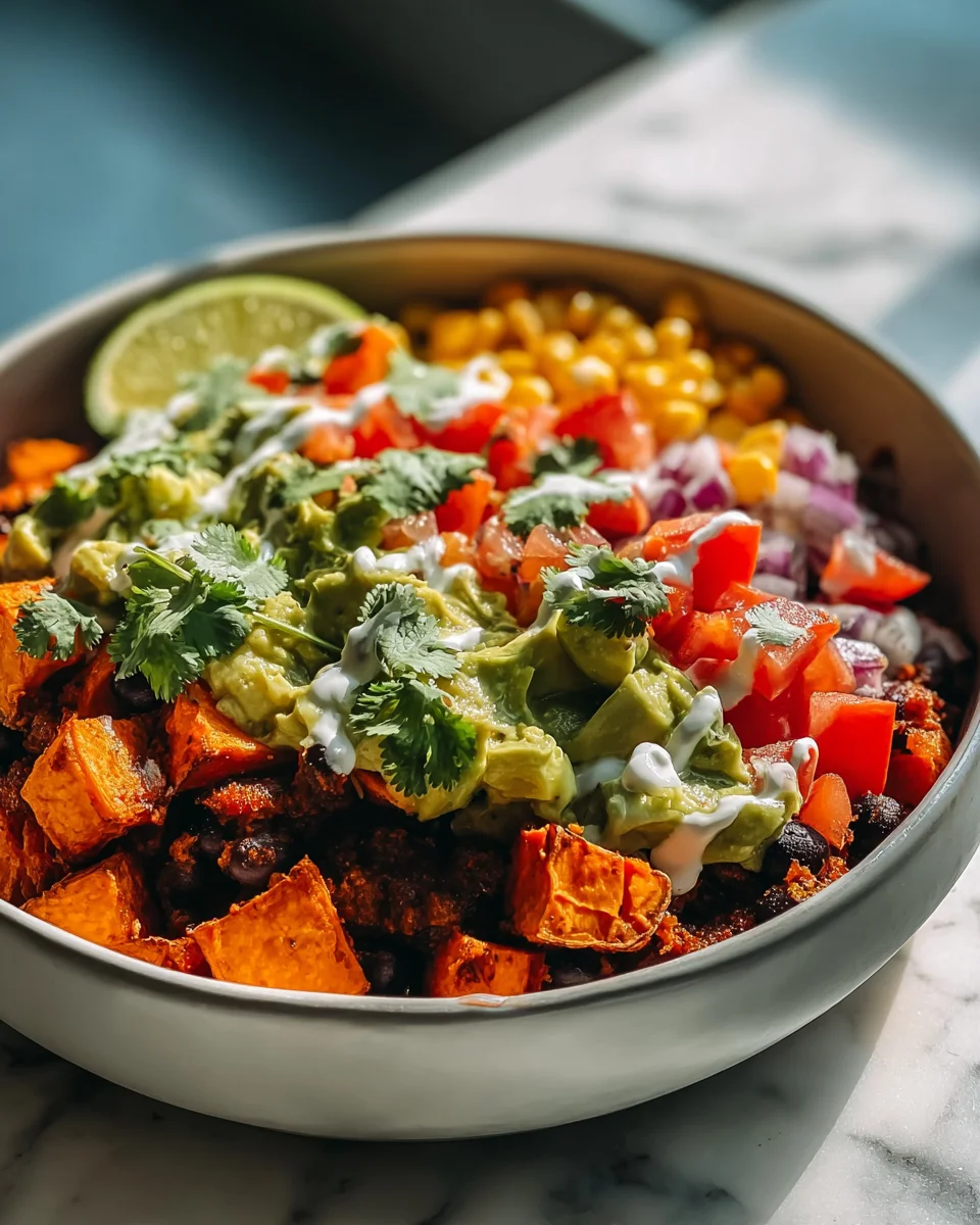 Leckere Sweet Potato Taco Bowl: Gesund & Einfach Zubereitet!