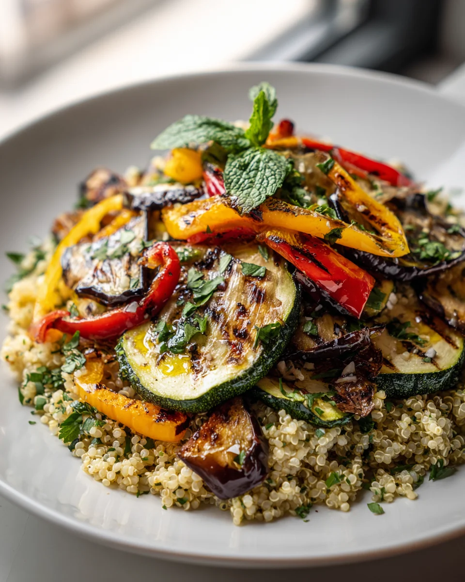 Quinoasalat mit gegrilltem Gemüse – gesund und lecker genießen!