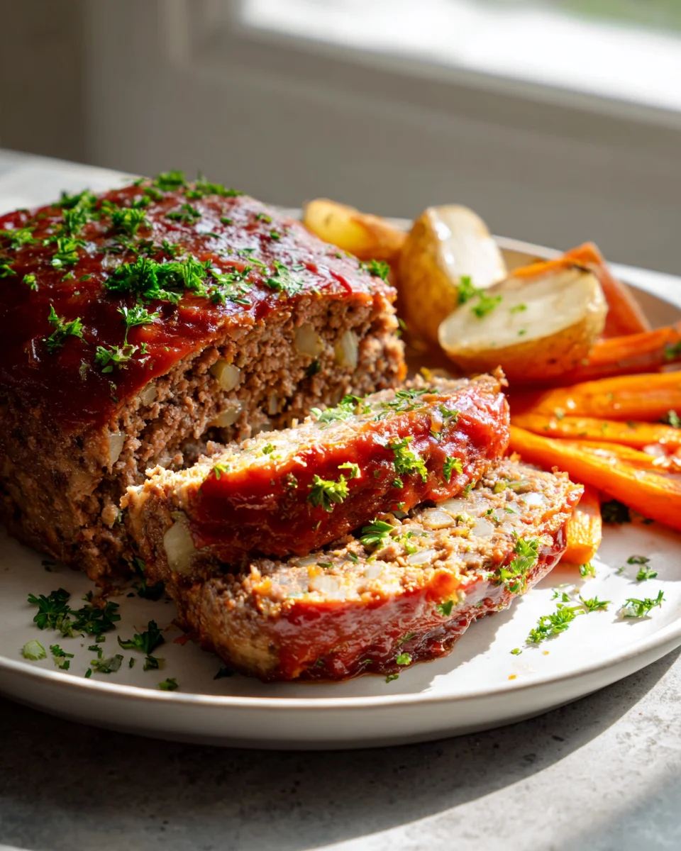 Saftiger Hackbraten für Gemütliche Abende